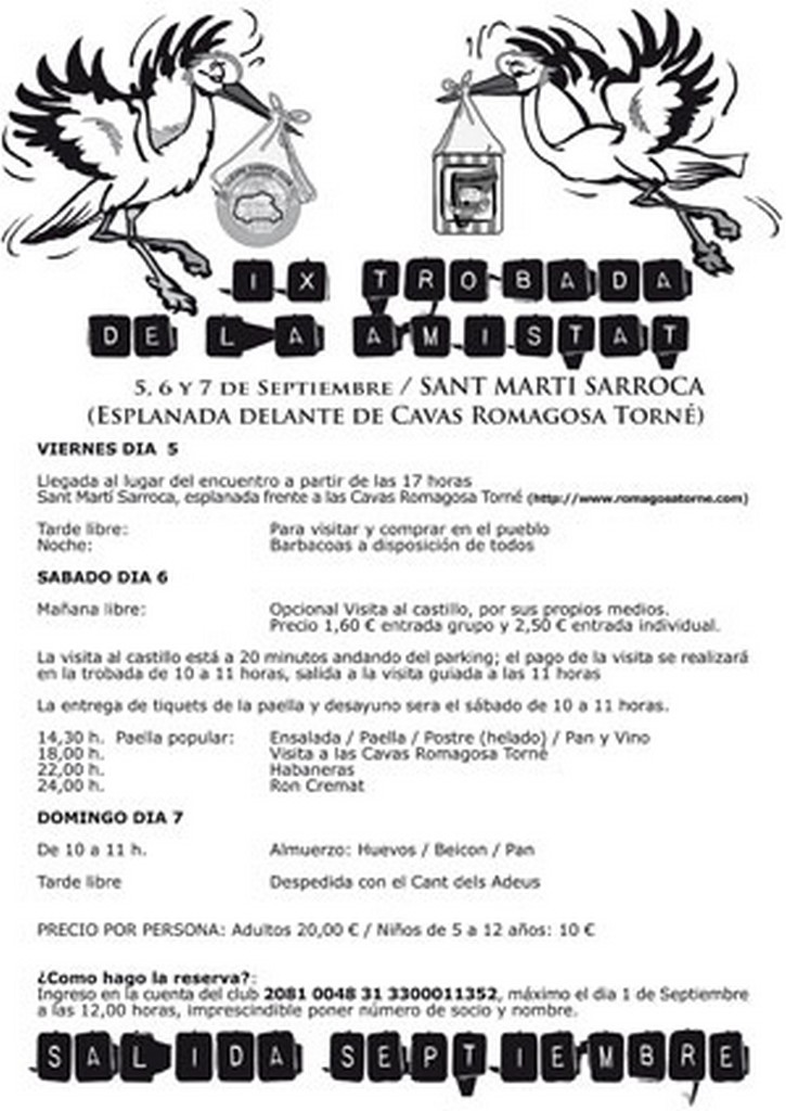 0809Sortida Setembre Trobada Amistat